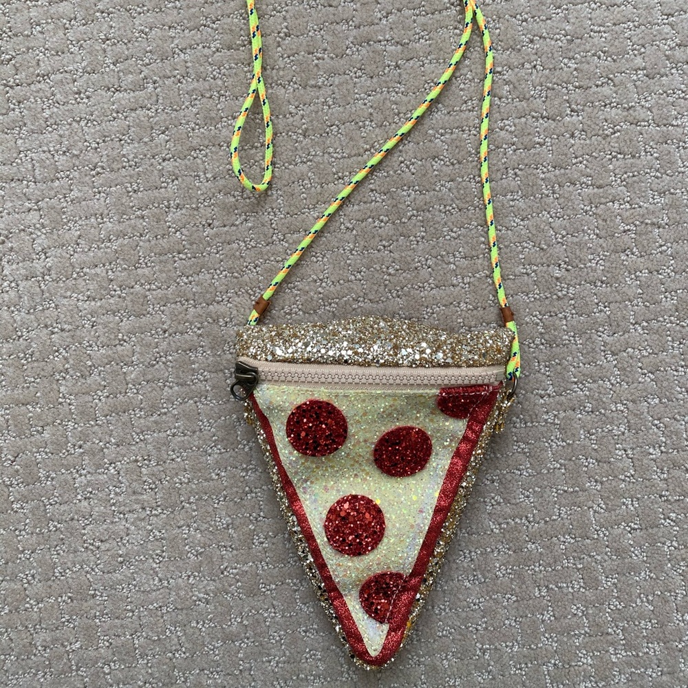 Sparkly pizza bag